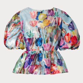 Bennet Metallic Tulip Top